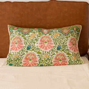 Pure Cotton Handkerchief Pattern Pillowcase Four Layers New Chinese Style Versatile Four Seasons Single Person Pillow Cover