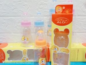 Algo Botol Susu Bayi 150ml tanpa gagang untuk Usia 3 bulan keatas Bahan PP Berkualitas BPA Free 8112