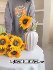 Sunflower Artificial Flower Bouquet Gift Big For Decorations Wedding Mothers Day