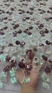 Vải Ren Thêu Lưới Pháp Sang Trọng Đính Kim Tuyến Dùng Cho Váy Cưới Phong Cách Nigeria Châu Phi Thời Trang May Mặc 2026