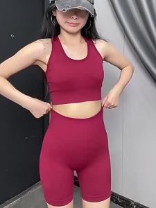 High Waist Buttock Lifting Quick-Dry Fitness Set