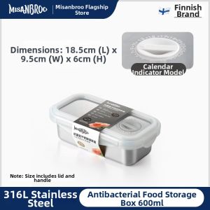 Misanbroo | Stainless Steel Food Storage Box
