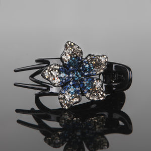 Hairpin Three-Tooth Clip Head Clip Up-do Back Head Hairpin Large Size Grip Bow Rhinestone Duckbill Clip Mother Hair Accessories