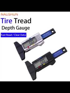 1Pc Digital Tire Tread Depth Gauge Lcd Display 0-25mm High Precision Caliper Auto Car Tyre Wear Detection Measuring Tool Repair