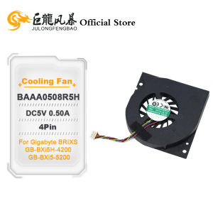 DC5V 0.50A 4Pin CPU Fan BAAA0508R5H For Gigabyte BRIXS GB-BXi5H-4200 GB-BXi5-5200