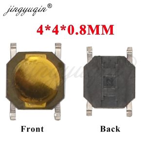 50/100pcs 4*4*0.8mm Car Remote Control Key Microswitch Buttons Touch Tactile Push Button Switches Tact 4 Pin Micro Switch SMD