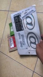 Bộ tem decal chữ nổi A còng loại 1