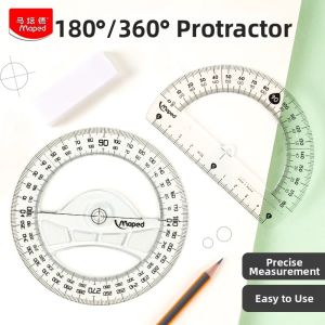 Maped | Full Circle Protractor for Mathematics Drawing Educational Tools