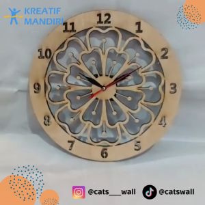 Jam Dinding Laser Cutting