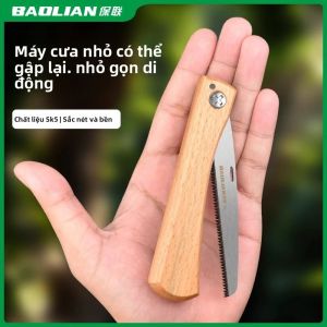 Máy Cưa Cầm Tay Mini Có Tay Cầm Bằng Gỗ Chống Trượt Loại Kéo Có Thể Gập Lại Máy Cưa Cắt Gỗ Và Cắt Nhựa