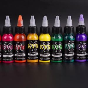 KVM 30ml Multi-Color Tattoo Ink Pigment with Box Art Tattoo Kit Natural Plant Micro Pigment Permanent Tattoo Ink Tattoo Supplies