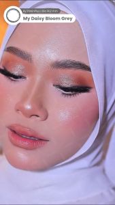 OLALILA Softlens My Daisy Bloom Grey Natural Lens 14.2mm by Pinkin Plus Minus & Normal