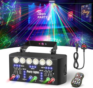 Đèn Sân Khấu YSH Thương Mại 27 Mắt Với Điều Khiển Từ Xa DMX 512 Đèn Disco Đen Dùng Cho Đám Cưới Lễ Hội Dễ Lắp Đặt