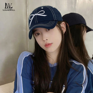 LouisWill Womens Baseball Cap Fashion Summer Cap Bowknot Design Outdoor Sunshade Hat Embroidery Design Breathable Baseball Cap Leisure Peaked Cap Fashion Sun Protection Hat Adjustable Hat Outdoor Sports Travel Cap