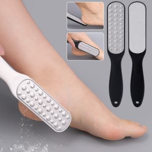 Double-sided Foot Calluses File Exfoliating Scrub Brush Stainless Steel Cuticle Dead Skin Callus Remover Feet File Foot Care Pedicure Tool