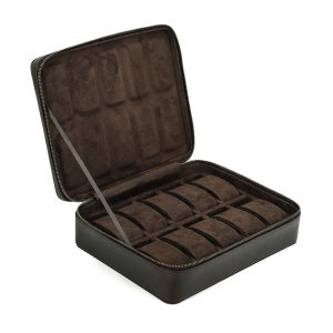 CONTACTS FAMILY | CONTACTS FAMILY 8/10/12 Slots Leather Watch Organizer Box Vintage Jewelry Storage Watch Case for Men Women Best Gift Box