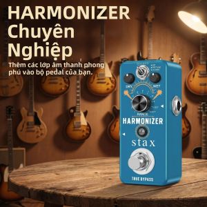 Rowin | Bàn Đạp Hiệu Ứng Stax Mini Harmonizer Bộ Chuyển Đổi Âm Vực Kỹ Thuật Số Cho Đàn Guitar Điện - Bàn Đạp Hiệu Ứng Harmony Detune