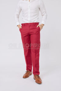 กางเกงทรงกระบอกเล็ก สีแดง เอว 28-40 มีบริการหลังการขายสอบถามข้อมูลเพิ่มเติมติดต่อINBOX