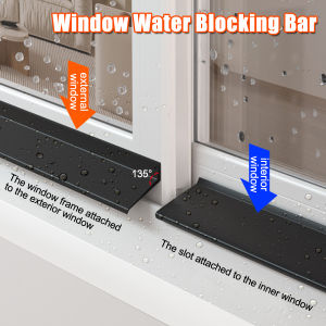 0.5M-2M Home Window Water Blocking Bar Sliding Window Rain Weatherstrip Sealing Strip Flashing Board