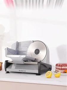 Electric meat slicer household safe smart food cutter easy to clean multifunctional stainless steel slicer with adjustable thickness