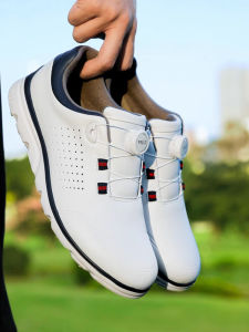 Best Selling Mens Golf Shoes Wide Version Waterproof Breathable Sports Golf Shoes Lightweight Button Design PGM XZ319