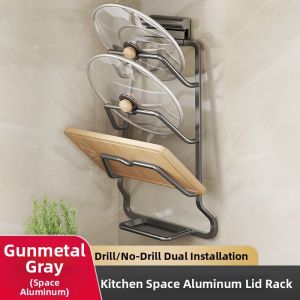 Hanging Kitchen Organizer Rack Multi-function No-drilling Installation