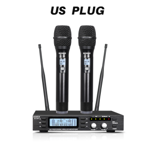BOMGE | BOMGE BG-360U 2 Channel UHF Professional Wireless Microphone With Built-in DSP and Infrared Frequency Matching