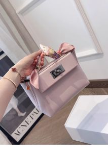 Bychance Small Layer Home New Rabbit Pattern Ribbon Arm Bag Silk Scarf