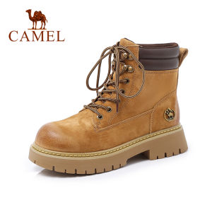 CAMEL | Winter New Outdoor British Style Yellow Thick Sole Womens Ankle Boots