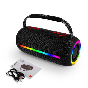 Loa Bluetooth Di Động 20W Với Âm Trầm Ấn Tượng Hiệu Ứng Ánh Sáng Đẹp Mắt Loa Siêu Trầm Không Dây Chống Nước Loa Thùng Cho Âm Thanh Nổi Karaoke Tại Nhà