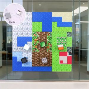 แผ่นฐานแม่เหล็กพร้อมแผ่นฐานหลายแผ่นเพื่อให้เข้ากับของเล่นบล็อกแม่เหล็กโลกของฉันของเล่นเด็ก DIY