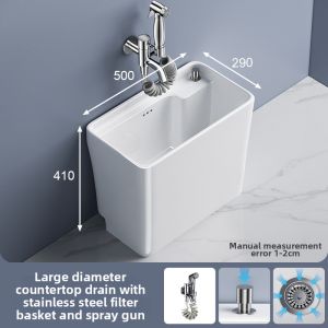 Ceramic Floor Standing Mop Pool
