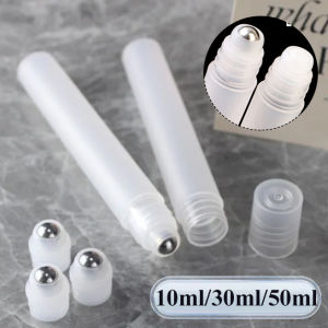 10/30/50ml nhựa trắng Chai lăn rỗng có thể nạp lại rollerball chai cho khử mùi Essential dầu nước hoa mỹ phẩm du lịch container