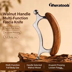 Theratools | 2-in-1 Fascia Massager Gua Sha Scraper Roller Ball Acupoint Stimulation Body Muscle Relaxation Tool Neck Shoulder Face Eye Care