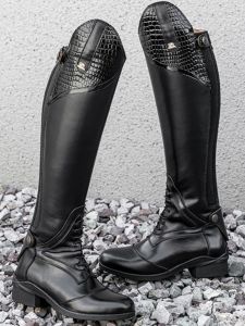 Leather Riding Boots Men Women Long Boots Equestrian Competition Training Obstacle Horse Racing Boots Neutral High Top Boots