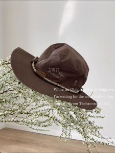 Japanese Fashion Brand Drawstring Fisherman Hat Baby Boy and Girl Summer Breathable Sun Protection Outdoor Hiking Fishing Hat Western Cowboy Hat