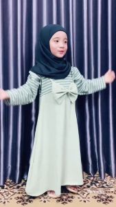 Pakaian Anak Usia 1-10 Tahun: Rawaaisha Dress Xavia Gamis Anak Perempuan
