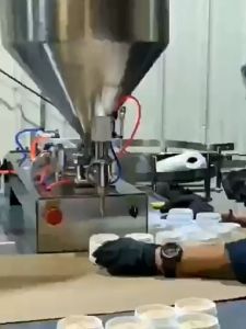 Pneumatic Fully Automatic Paste Filling Machine 30-500ml Honey Face Wash Cosmetics Cream