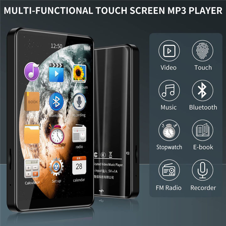 Bluetooth MP3 MP4 Player with High Resolution and Full Touch Screen