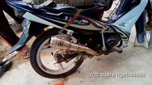 Knalpot RCB/AKRAPOVIC silencer universal inlet 50 mm