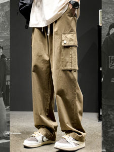 SZON | Mens Multi-pocket Casual Loose Straight Pants