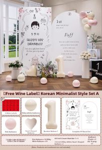 XIHUDIE | Atmospheric Baby 1st Birthday Decoration KT Board