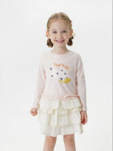 Marc&Janie | Soft Lace Cotton Girls Long Sleeve T-shirt