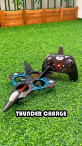 Thunder Charge Ages 14+ Aeroplane Drone with Lights Gift For Kids by WISHLAND