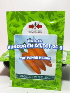 Benih Wortel Kuroda Ew Select 25 gram Cap Panah Merah: Sayur Unggul Bibit Hidroponik Biji Butir Hydroponik