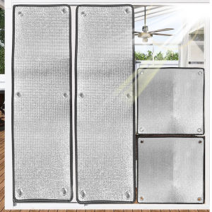 Aluminum Foil Insulation Film Roof Sunroom High Temperature Resistant Double-sided Sunscreen Insulation Foam