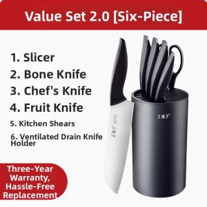 WANGMAZI | 2-in-1 Kitchen Knife and Chopping Board Set