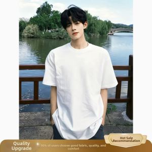 ZHUOCAN | Black Small Collar T-Shirt Summer Breathable Coolness