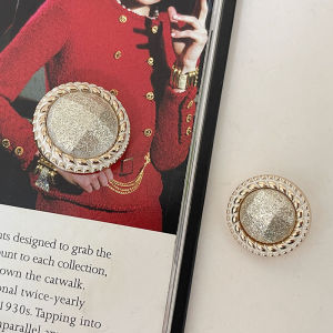 กระดุมโลหะประดับเสื้อโค้ทสไตล์วินเทจระดับไฮเอนด์ กระดุมตกแต่งเสื้อสเวตเตอร์ เครื่องประดับเสื้อผ้า DIY จากจีนแผ่นดินใหญ่