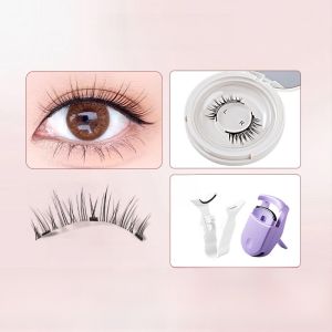 Magnetic Suction Fake Eyelashes Female Natural Simulation SUNFLOWER Little Devil Soft Eyelash Repeated Use Glue-Free